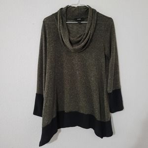 AGB Cowl Neck Long Sleeve Pullover Sweater